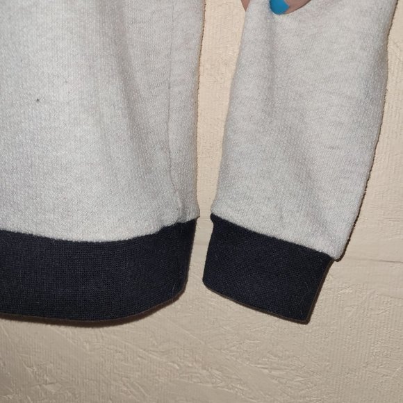 Star Wars Women's Med May The Force Oversized Sweater Top Oatmeal Black Textured - Picture 5 of 7